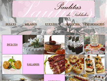 Tablet Screenshot of paulitasdesaldulce.com